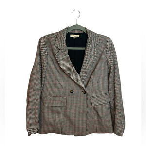 June & Hudson Plaid Academia Blazer